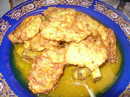 Tajine de veau aux courgettes panées au fromage