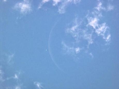 La Lune et Vénus en plein jour