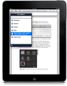 Dropbox arrive sur iPad