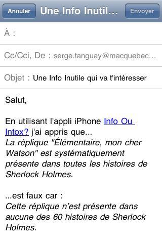 Info ou Intox ? Info ou Intox ?