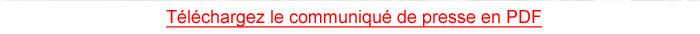 Téléchargez le communiqué de presse
