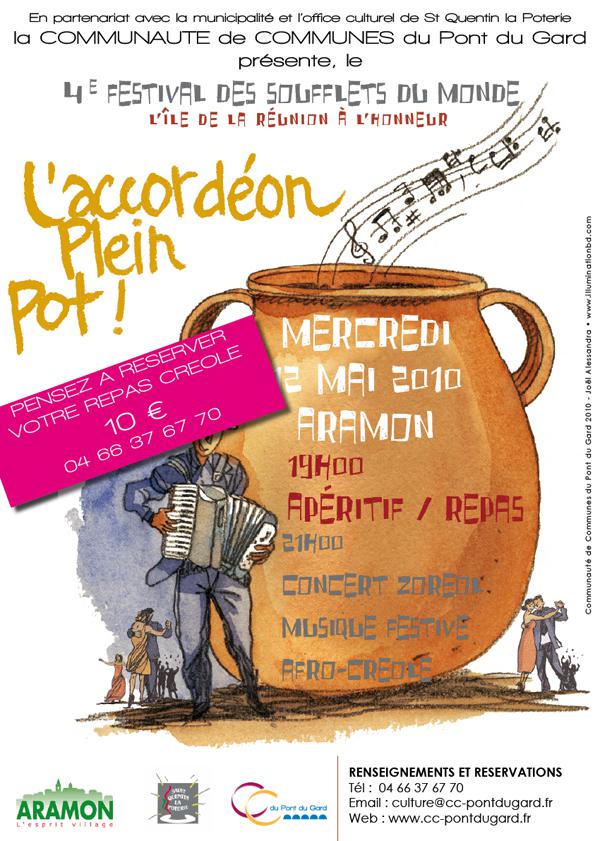 Affiche Zoreol Ouverture du festival « l’Accordéon plein pot ! »