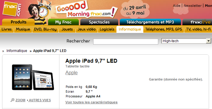 Les vrais prix de l’iPad en France dévoilés ?