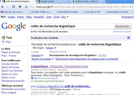 Recherches et résultats en plusieurs langues avec le nouveau Google