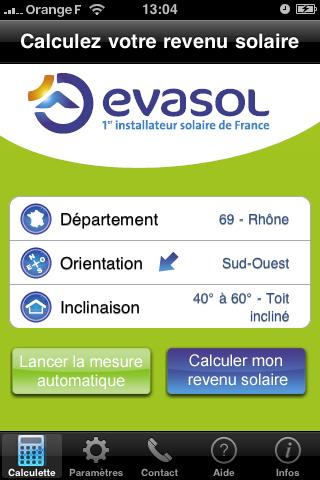 [News : Apps] Evasol pour votre future installation photovoltaïque !