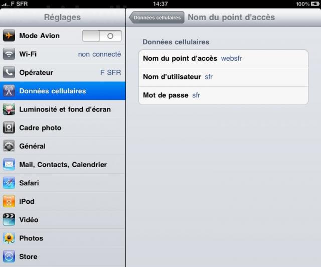 L’iPad 3G se connecte aussi aux réseaux français