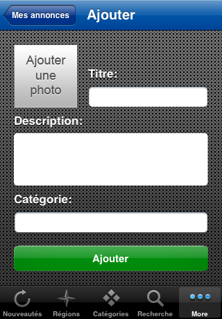 PetitesAnnonces : L’application iPhone pour les annonces gratuites