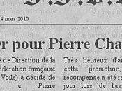Dernière minute Pierre Charodie salué Fédération Française Voile