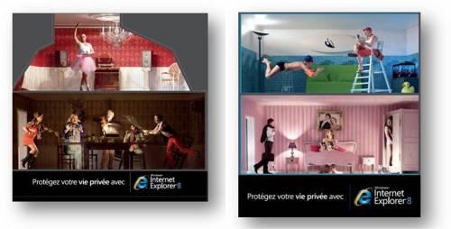 Visuels Stunt Microsoft Internet Explorer 8