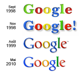 evolution des logos Google