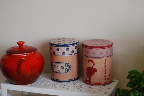 Déco de printemps, et jolies boites à thé…