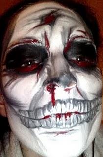 Halloween Part n°2 : face painting Tête de mort