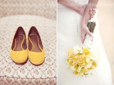 Des chaussures de mariage jaunes ? Oui, je le veux !
