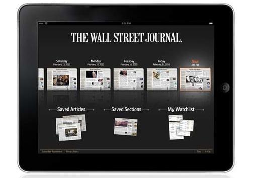 iPad : 64 000 abonnés au Wall Street Journal