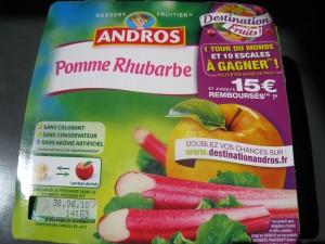 Compote Pomme Rhubarbe Andros