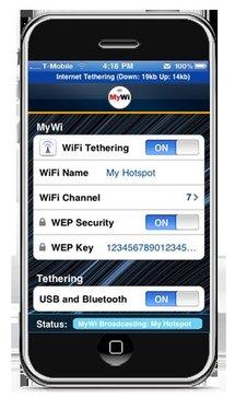 Mywi pour partager le réseau de votre iPhone