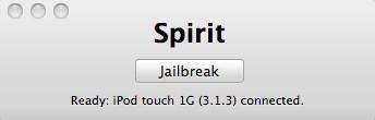J’ai jailbreaké mon iPod Touch 1G avec Spirit