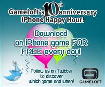 Gameloft: 10 ans = 10 jeux gratuits sur iPhone...