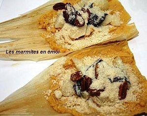 Les marmites en émoi - Tamales aux poires et chocolat (5)