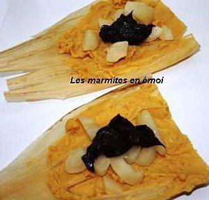 Les marmites en émoi - Tamales aux poires et chocolat (4)