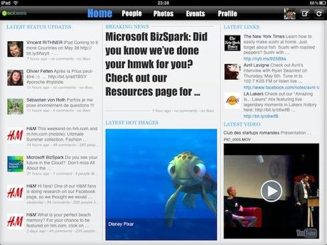 sobees-ipad sobees ipad Sobees lance le premier client Facebook pour iPad