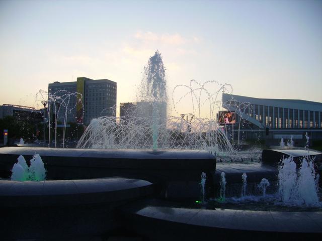 fontaine à Minsk, photo Julie Novik