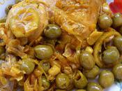 Tajine poulet olives citrons confits