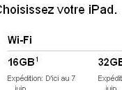 Prochaines livraisons l’iPad juin