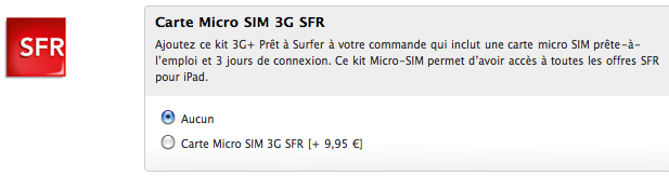 SFR carte micro SIM