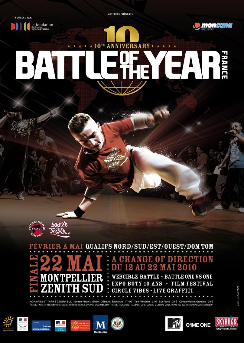 Battle of the Year 2010 : Finale Sud le 22 Mai