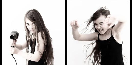 Diptyque, portraits en interaction #6 : le sèche-cheveux (portrait photographique)
