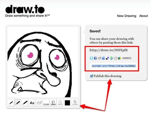 draw to draw.to : dessinez un truc et partagez le