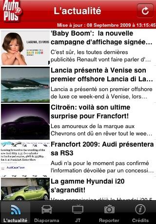 [News : Apps] Auto Plus, le journal dispo sur Iphone !