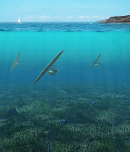 Deep Green Turbine : un cerf-volant sous la mer