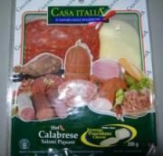 Casa Italia Hot Calabrese Salami avec fromage Provolone (tranché)  200 gramme COMBO PACK