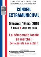 Conseil municipal extraordinaire le 19 mai à 18h30