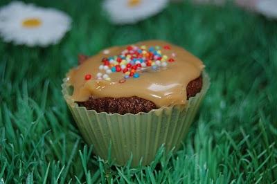 CupCakes choco-amande nappage confiture de lait