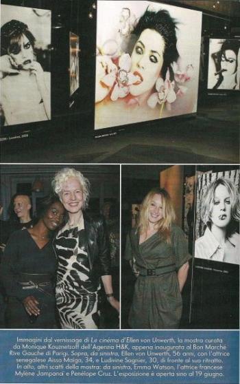 Emma Watson pour l'exposition d'Ellen Von Unwerth