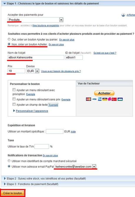 Comment vendre ses produits via Aweber– Partie 2 paypal aweber