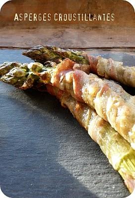 Trilogie d'asperges vertes