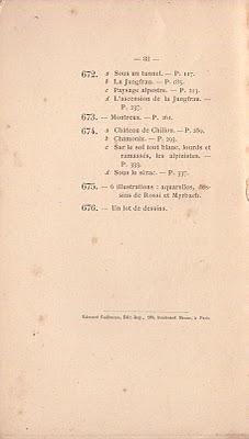 Catalogue des aquarelles originales de la Collection Guillaume. 1894.