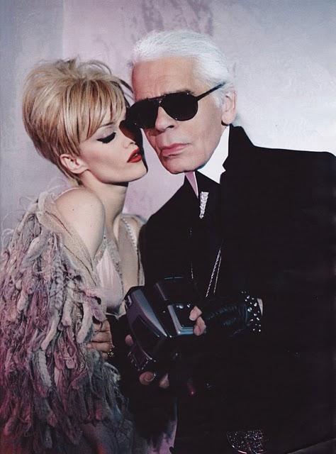 ✤ Andy Warhol et Edie Sedgwick vu par Karl Lagerfeld sous les traits de la belle Vanessa Paradis ✤