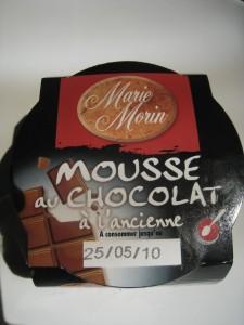 Mousse au chocolat Marie Morin