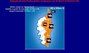 Alerte orange au niveau local : Forte dégradation pluvio-orageuse et venteuse sur l'Est de l'île aujourd'hui