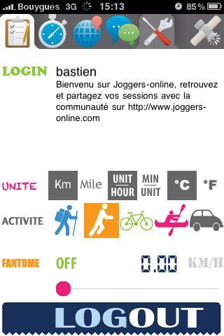 Test de l’application ‘Joggers’ pour iPhone