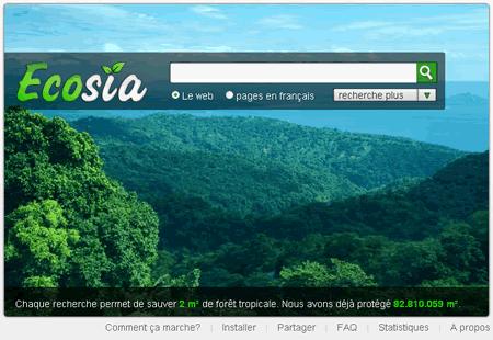 Un moteur de recherche écologique : Ecosia