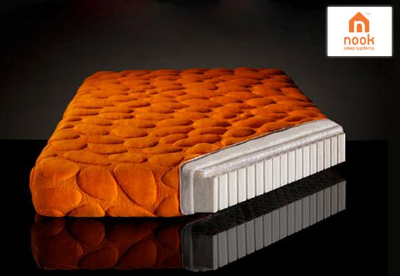 NOOK // orange pebble mattress