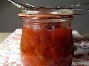 Compote rhubarbe framboises