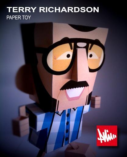Paper toy Terry Richardson by PhilToys