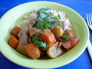 Tajine de veau aux navets nouveaux